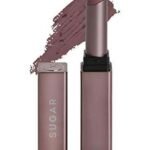 SUGAR Cosmetics Mettle Satin Lipstick | Highly Pigmented & Silky Matte Finish | Creamy Texture | Mango Butter Infused | 2.2 gm - 07 Gabriella (Soft Dusty Nude/Nude Pink) - Fast UK Delivery
