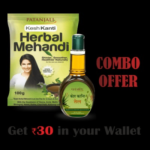 Kesh Kanti Combo- KESH KANTI HERBAL MEHANDI- 100 G+Kesh Kanti Hair Oil 300ml - Fast UK Delivery