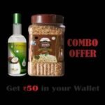 Natural Coconut Oil Combo- Virgin Coconut Oil 500ml+ BROWN BASMATI RICE JAR - 1kg - Fast UK Delivery