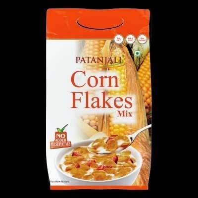 uk400_400_1690264104CornFlakesMix500g1.jpg Patanjali Corn Flakes Mix (Pouch) - Fast UK Delivery - Image 1