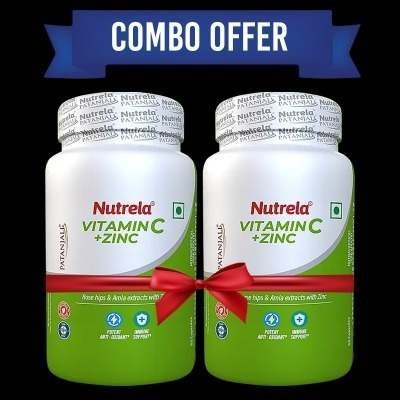 uk400_400_1725078845vitamincandzinc.jpg Combo Patanjali Nutrela Vitamin C + Zink- (Pack Of 2) - Fast UK Delivery - Image 1