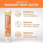 Nutrabud Glutathione Tablets 500mg with Vitamin-C - 20 Effervescent Tablets - Supports Radiant Skin Glow for Women, Men (Orange, 20 Count (Pack of 1)) - Fast UK Delivery - Image 5
