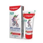 Colgate Toothpaste For Kids (6-9 Years),Natural Strawberry Mint Flavour Tooth Paste,With 0% Artificial Flavors,Preservatives,Sweeteners & Colors - 80 G Tube,Cavity Protection - Fast UK Delivery - Image 2
