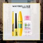 MAYBELLINE NEW YORK Sara's Eye Makeup Favourites (Colossal Kajal, Colosal Bold Liner and Colossal Waterproof Mascara with Micellar 50ml Free) (Black, 144.3 g) - Fast UK Delivery - Image 3