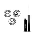 RENEE Extreme Stay Liquid Eyeliner 3x Black 4.5ml, Intense, Vibrant Color Payoff | One Swipe, Long Lasting, Matte, Waterproof, Smudge-proof All Day Shades | Infused With Castor Oil - Vegan - Fast UK Delivery - Image 5