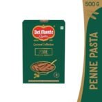 Del Monte Penne Rigate Pasta|100% Whole Wheat|High Protein,Cholesterol Free,0% Trans Fats,500 Gram - Fast UK Delivery - Image 3
