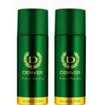Denver Hamilton Aerosol Deodorant-165Ml Each (Pack Of 2) Long Lasting Fragrance Deodorant For Men - Fast UK Delivery - Image 2
