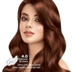 Nisha Cream Hair Color, 4.0 Natural Brown, 60ml + 60gm, (Pack of 1) Fast Shipping to USA & Canada - Image 5