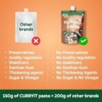 CURRYiT Preservative Free Ginger Paste 150gm | Thick & Coarse | Ready to Cook Adrak Cooking Paste| Fresh & Pure | Organically Processed Ginger paste (Pack of 3) - Fast UK Delivery - Image 6