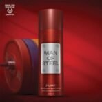 DENVER Man Of Steel Pump Deodorant Body Spray - 200ML - Fast UK Delivery - Image 4