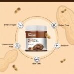 Beanut Chocolate Creamy Peanut Butter 510gm | 19gm Protein | 100% Vegan Peanut Butter, 100% Pure Roasted Peanut | High in Protein Spread, Gluten & Cholesterol Free, Nut Butter - Fast UK Delivery - Image 4