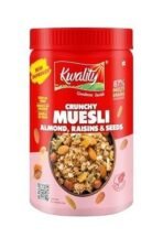 Kwality Muesli Crunchy Almond & Raisins 900g Jar, 86% Multi Grains, Natural Source of Vitamin & Iron, High in Protein & Fiber, Low Fat & Cholesterol-Free, Healthy Food & Breakfast Cereal - Fast UK Delivery - Image 2