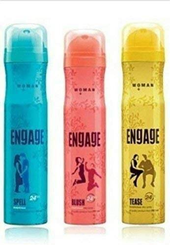 uk41104yVepfL-1-1.jpg Engage Tease, Blush, Spell Fresh Deodorant Spray For Women Combo 150 Ml - Fast UK Delivery - Image 1