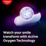 Colgate Visible White O2, Teeth Whitening Toothpaste (50g) for noticeably whiter teeth starting in 3 days. Peppermint Sparkle with Active Technology, Enamel Safe Teeth Whitening (Pack of 2) - Fast UK Delivery - Image 4