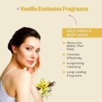 The Bath Store Wild Vanilla Body Wash Shower Gel | Body Wash for Men & Women - All Skin Types | Liquid Soap for Bath for a Clean & Fresh Skin | No Sulphates & Parabens - 300ml - Fast UK Delivery - Image 5