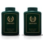 DENVER Hamilton Premium Body Talc - 100GM Each (Pack of 2) | Scented Talcum Powder For Men - Fast UK Delivery - Image 2