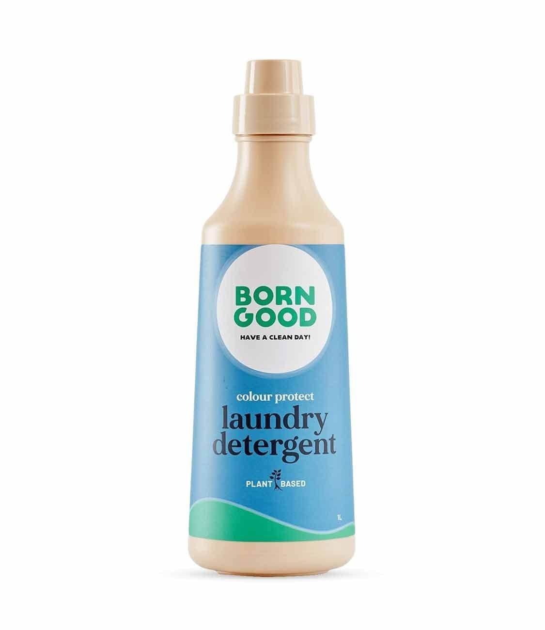 uk411XiVoC8rL-1-1.jpg Born Good Natural Colour Protect Laundry Detergent | 1000ml | Plant-Based, Biodegradable, Non-Toxic, Eco-Friendly, Organic, Herbal | Made With Amino Silicone to Protect Colour | Baby Safe - Fast UK Delivery - Image 1