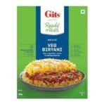 Gits Ready to Eat Veg Biryani, Layered Rice Dish, Pure Veg, Heat and Eat, Microwaveable, 265g - Fast UK Delivery - Image 3