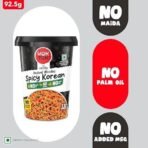 VEEBA Wok Tok Instant Cup Noodles Spicy Korean|Made with no palm oil|no maida|no added MSG, 92.5 gram - Fast UK Delivery - Image 6