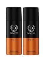 DENVER G O A T Black Code Deo -150ML Each (Pack of 2)| Long Lasting Deodorant Spray For Men - Fast UK Delivery - Image 2