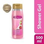 Camay Paris Creme &Strawberry Shower Gel, Pink, 500 ml - Fast UK Delivery - Image 3