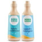 Born Good Plant Based Laundry Fragrance Detergent and Fabric Conditioner (2X softer clothes), Japanese Cypress Fragrance, Skin-safe, Non-toxins And Long-lasting freshness - 1 L each (Combo Pack of 2) - Fast UK Delivery - Image 2