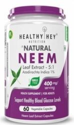HealthyHey Nutrition Neem Leaf Extract (Indica), 60 Veg. Capsules - Natures Miracle Detoxifying Agent. Promotes Healthy Respiratory, Digestive and Immune System - No GMO. Gluten Free. - Fast UK Delivery - Image 2
