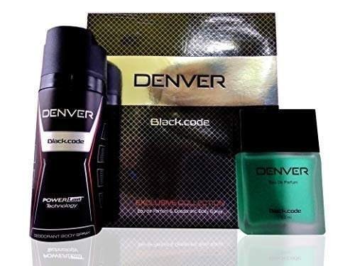 uk412Xno6OBeL-1-1.jpg Denver Black Code Gift Box For Men (Perfume 60 ML + Deodorant 150 ML) - Fast UK Delivery - Image 1