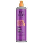 Bed Head TIGI Serial Blonde Restoring Shampoo for Damaged Hair, Colour Enhancing & Protection Shampoo with Keratin for Blonde Coloured Hair, Restores & Revives, UV Protection, Deep Cleanses & Moisturizes Hair, Exotic Tropical Fragrance, 400ml - Fast UK Delivery - Image 2