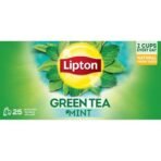 Lipton Green Tea MINT 25 Teabags 32.5G (IMPORTED) - Fast UK Delivery - Image 2