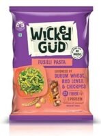 WickedGud 2X Fiber Fusilli Pasta | No Maida | Durum Wheat Semolina | Brown Rice | Red Lentils | Healthy Diet Pasta - 400gm - Fast UK Delivery - Image 2
