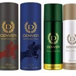 Denver Male Hamilton, Imperial & Goal & Rider Woody Spray Deo (165 Ml) Pack Of 4, 4 Count - Fast UK Delivery