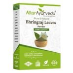 Attar Ayurveda Natural Bhringraj Powder for hair growth (100 Grams) | For Hair Mask and Eating | 100% Pure and Natural | No Chemical, No Preservatives - Image 2
