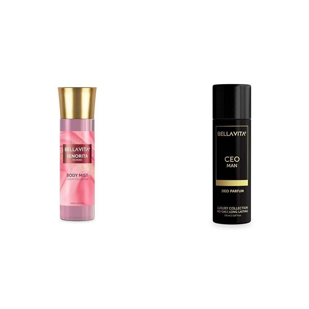 uk413EIiSFJqL-1.jpg Bella Vita Luxury Senorita Women Body Spray Mist for Refreshing Floral & pomegranate Long Lasting Fragrance with Mint 150 Ml CEO MAN Body Parfum - Fast UK Delivery - Image 1