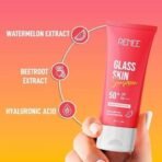 RENEE Glass Skin Gel Sunscreen SPF 50, UVA & UVB Protection, Lightweight, Hydrating & Non-Sticky, Zero White Cast, For Radiant, Supple Skin, Infused with Watermelon, Beetroot & Hyaluronic Acid 50gm - Fast UK Delivery - Image 6