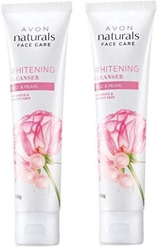uk413URTwAFpL-1-1.jpg Avon Rose & Pearl Whitening Cleanser (set of 2 of 100 g each) - Fast UK Delivery - Image 1