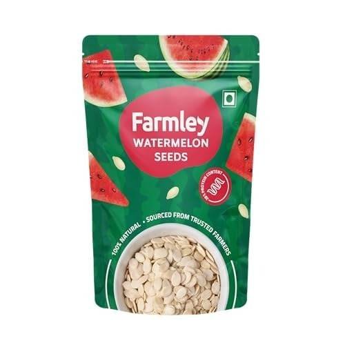 uk413eOlmaedL-1-1.jpg Farmley Watermelon Seeds I 500 g I Watermelon Seeds for Eating | Magaj Seeds I Tarbuj Beej | Rich in Protein | Potassium | Magnesium & Iron | Pack of 1 - Fast UK Delivery - Image 1