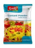 Kwality Custard Powder 1kg (Vanilla Flavor), Smooth & Creamy Custard, Quality Ingredients, Best for Fruit Salads - Fast UK Delivery - Image 2