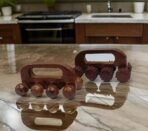 FA INDUSTRIES Wooden B 8ack Massager Back Pain Relief Whole Body Massager Of 8 Massage Roller (Size - 16 x 7.5 x 7.5 cm) Combo Pack of 2 - Fast UK Delivery - Image 2