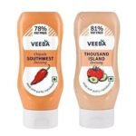 Veeba Salad dressings Combo - Chipotle Southwest, 300g and Thousand Island Dressing, 300g - Pack of 2 - Fast UK Delivery