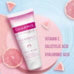 Charmis Deep Radiance Vitamin C Face Wash for Dry Skin, 150ml, Cleanser for Face with Hyaluronic Acid & Salicylic Acid - Fast UK Delivery - Image 3