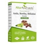 Attar Ayurveda Amla, Reetha, Shikakai powder for Hair growth | Natural Hair cleanser | 100% Pure and Natural | No-SLS, No-Paraben - Fast UK Delivery - Image 2