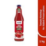 Veeba Truly Tomato Ketchup (1kg) | No Added Preservatives | No Added Colour & Flavour | Non-GMO | Quality Tomato Ketchup I 100% Vegetarian - Fast UK Delivery - Image 4