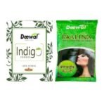 Deewal Palina Herbal Mehndi & Indigo Powder Combo - 100% Natural Organic Hair Color | Allergy-Free, Chemical-Free | Rich Long-Lasting Shades | Natural leaves powder - Fast UK Delivery - Image 2