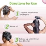 Mamaearth Onion Anti Hairfall Combo (Shampoo and Conditioner)- 250 ml each - Fast UK Delivery - Image 7