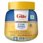 Gits Cow Ghee 500 ml Jar | Pack of 1 | Aroma in every drop |Pure Veg, Pure Cow Ghee, Desi Ghee, No preservatives | Rich Taste & Aroma | Good source of Vitamin A, Delicious, Healthy & Nutritious | Good for Digestion, Heart, Skin and Hair | Homemade taste - Fast UK Delivery - Image 3