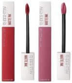 Maybelline New York Super Stay Matte Ink Liquid Lipstick, 20 Pioneer and 125 Inspirer, 5g (Pack of 2) - Fast UK Delivery - Image 2