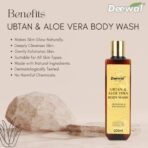 Deewal Ubtan & Aloe Body Wash - Exfoliating & Hydrating Cleanser for Radiant Skin | Natural Skincare | Brightens & Softens | Sulfate-Free - 200ml - Fast UK Delivery - Image 5