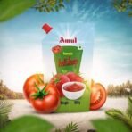 Amul Tangy Tomato Ketchup Spout Pack 900gm - Fast UK Delivery - Image 4