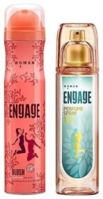 Engage Blush Bodylicious Deo Spray for Women, 150ml/100g and W3 Perfume Spray for Women, 120ml - Fast UK Delivery - Image 2